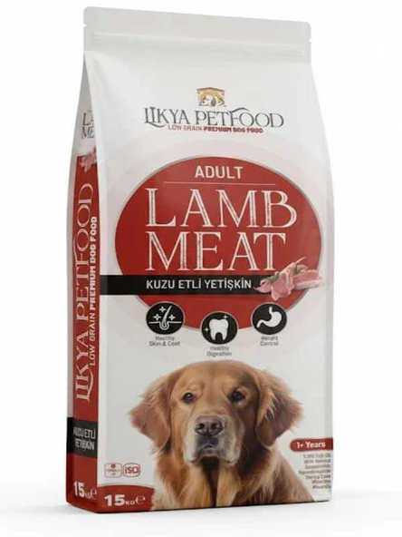 LİKYA PETFOOD KUZU ETLİ YETİŞKİN KÖPEK MAMASI 15KG ürün görseli 1