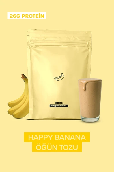 bahs. Proteinli Öğün Tozu - Happy Banana 600gr - 10 Servis - Resim 2