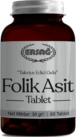 Folik Asit Vitamin ve Gıda Takviyesi (60 Tablet)1 ürün görseli 1
