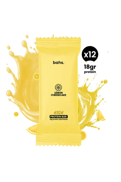 bahs. Yüksek Protein Bar - Lemon Cheesecake 12 adet x 60gr ürün görseli 1