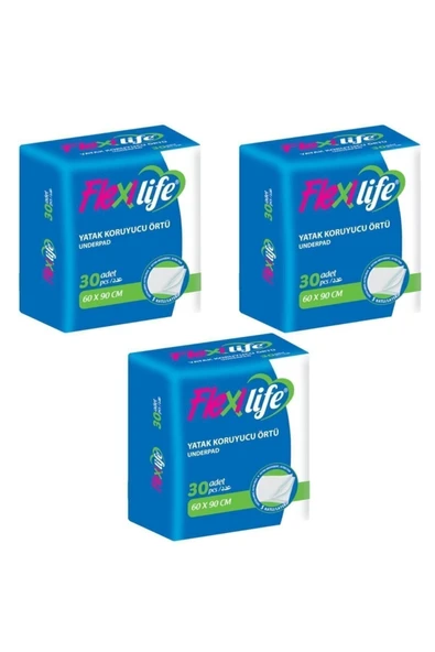 Flexilife Hasta Altı Bezi Yatak Koruyucu 60x90 Cm 30 Lu 3 Paket ürün görseli 1