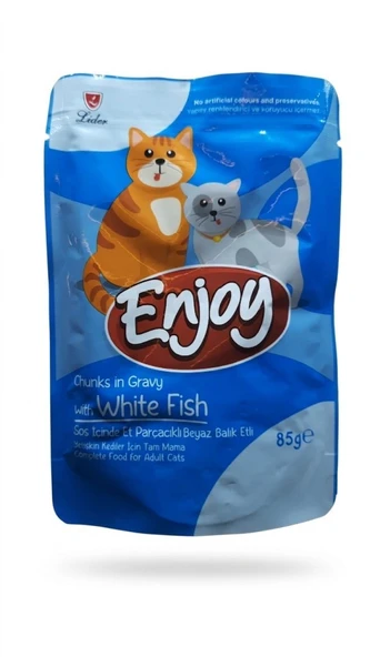 Enjoy Pouch Balıklı Kedi Konservesi 85 gr ürün görseli 1