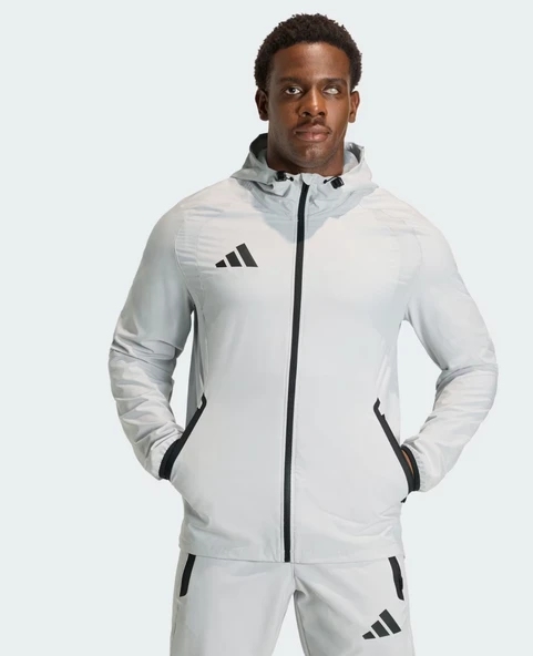 adidas Tiro Travel Erkek Gri Rüzgarlık KD3336 ürün görseli 1