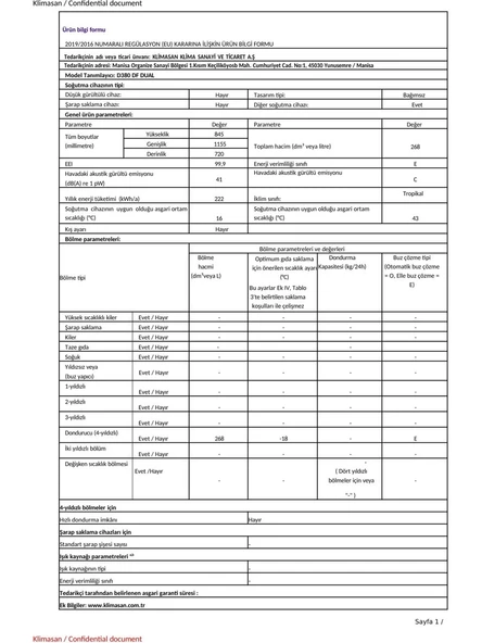Şenocak D380 DF Dual Derin Dondurucu - Resim 4