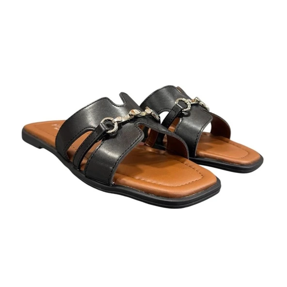Pierre Cardin Düz Toka Detaylı Anatomik Bayan Terlik ürün görseli 1