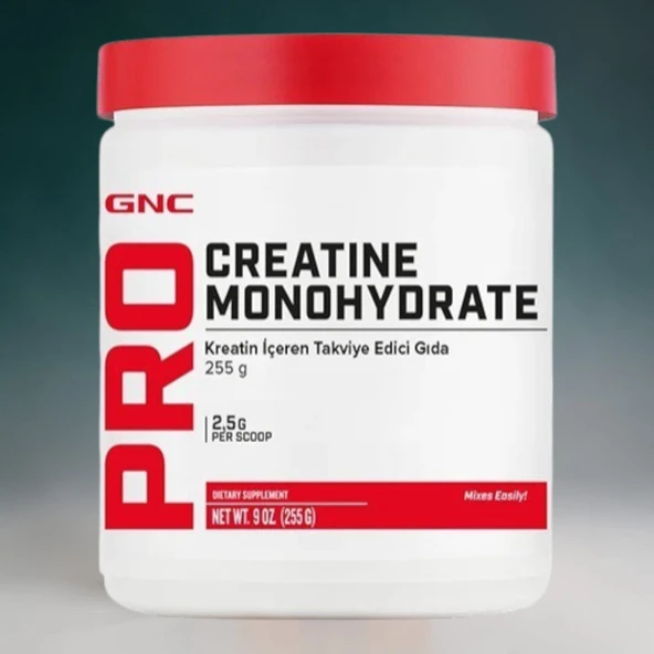 GNC - Creatine MonoHydrate - Kreatin İçeren Takviye Edici Gıda - 255g (50 servis) ürün görseli 1