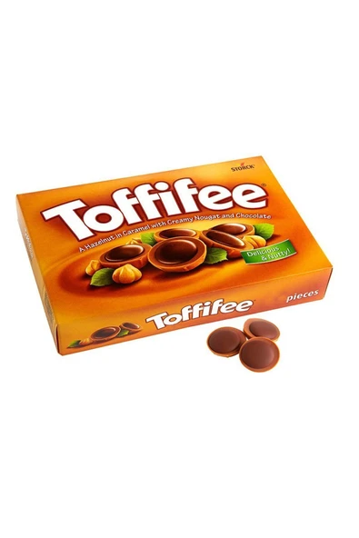 Toffifee Storck 125 gr Karamelli Fındıklı Çikolata Şekerlemesi Nugalı Karamelli Çikolata ürün görseli 1