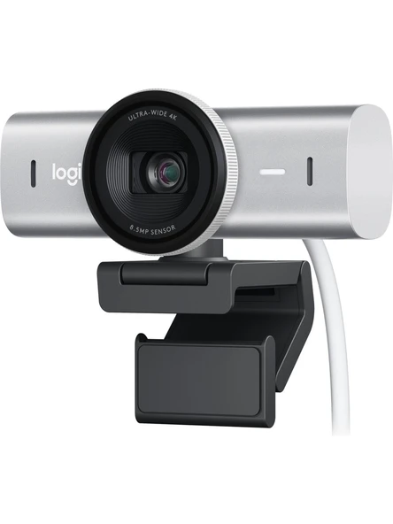Logitech MX Brio Açık Gri 4K Ultra HD Mikrofonlu Webcam ürün görseli 1