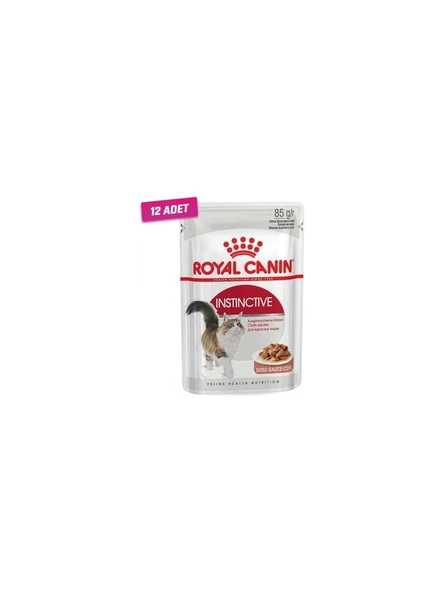 Royal Canin 12 Adet - Royal Canin Instınctive Gravy Pouch Kedi Maması 85 gr ürün görseli 1