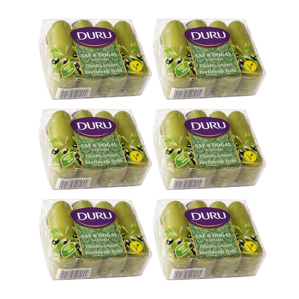 Duru Saf&Doğal Zeytinyağlı Kalıp Sabun 4x70 gr x 6 Adet ürün görseli 1