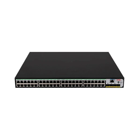 H3C  9801A414 S5120V3-52S-PWR-LI 48 PORT GIGABIT+4X10GB SFP+ 1XCONSOLE PORT YÖNETILEBILIR 370W POE RACKMOUNT SWITCH ürün görseli 1