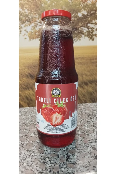 1350 ml Doğal Bol Taneli Çilek Özü ürün görseli 1
