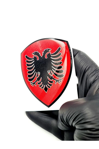 Damla Sticker Arnavutluk Bayrağı Arma Sticker Damla ürün görseli 1