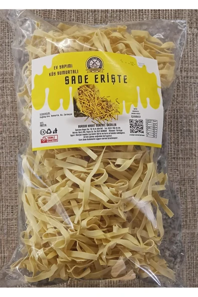 500 gr Ev Yapımı Tagliatelle Kesim Sade Erişte ürün görseli 1