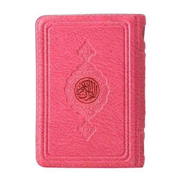 Cep Boy Kur'an-ı Kerim (Pembe, Kılıflı, Mühürlü) ürün görseli 1