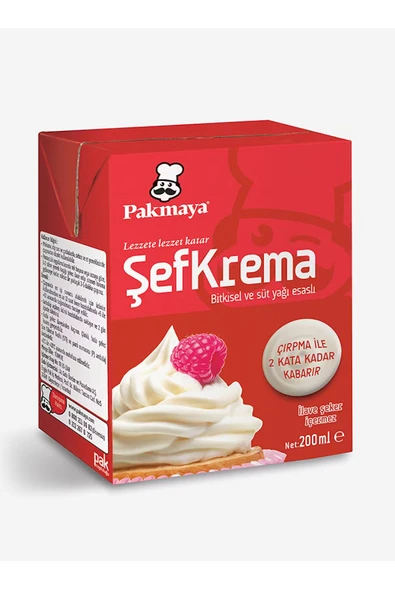 Pakmaya Şef Krema 200 ml x 3 Adet - Resim 2