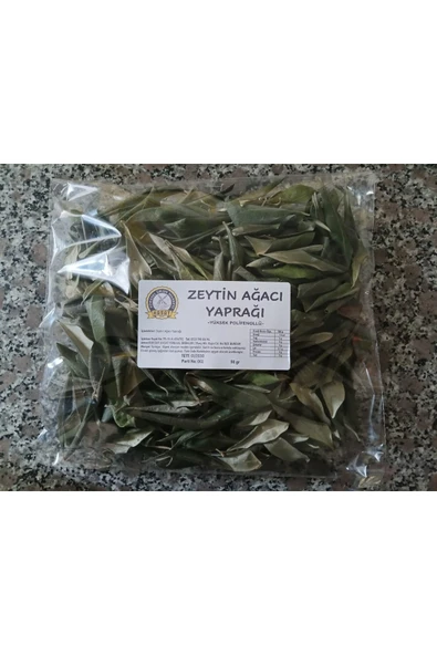 50 gr Kurutulmuş Doğal Zeytin Ağacı Yaprağı ürün görseli 1