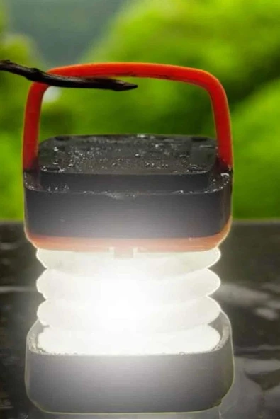 Led Lamba Kamp Lambası Hafif Taşınabilir Şarj Süreli Akordeon El Fenerli P202811S8051 ürün görseli 1
