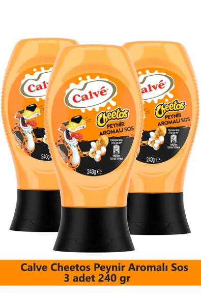 Calve Cheetos Peynir Aromalı Sos 240 gr x 3 Adet ürün görseli 1