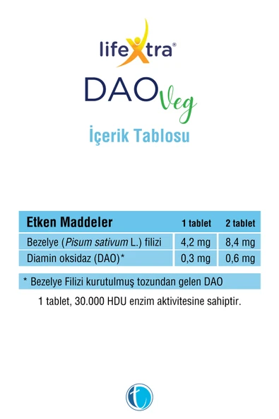LIFEXTRA DAOVEG 60 ENTERIK MIN - Resim 2