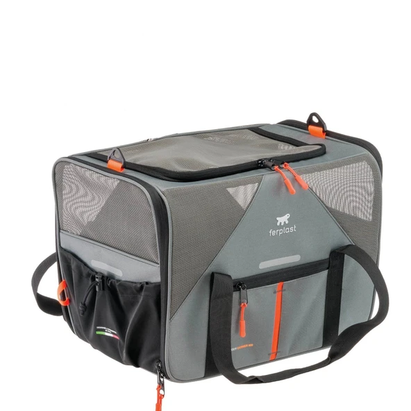 Ferplast VOYAGER 450 Kumaş Taşıma Çantası - Gri (Max.15Kg) 50cm ürün görseli 1