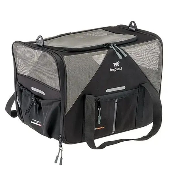 Ferplast VOYAGER 350 Kumaş Taşıma Çantası - Siyah (Max.15Kg) 45cm ürün görseli 1