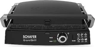 Schafer Grand Grill 2000 W siyah Izgara ve Tost Makinesi ürün görseli 1