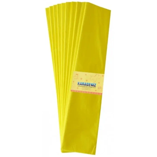 Lino Krapon Kağıdı Açık Sarı - 6 adet ürün görseli 1