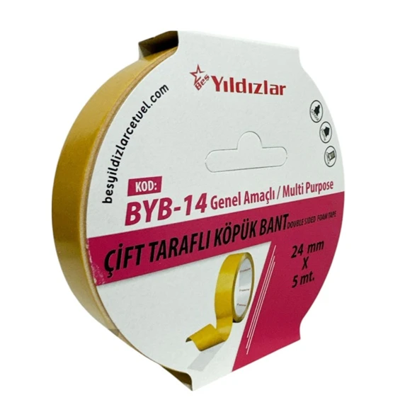 Yıldızlar Çift Taraflı Köpük Bant 24mmx5m - 4 adet ürün görseli 1