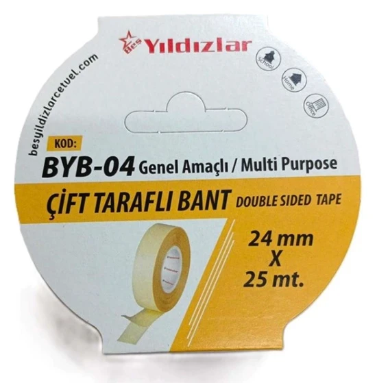 Yıldızlar Çift Taraflı Bant 24mmX25m - 2 adet ürün görseli 1