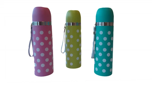 Sema Baby Puantiyeli Bebek Termosu 350 ml - Mavi ürün görseli 1