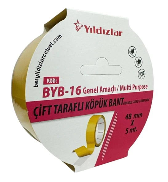 Yıldızlar Çift Taraflı Köpük Bant 48mmx5m - 3 adet ürün görseli 1