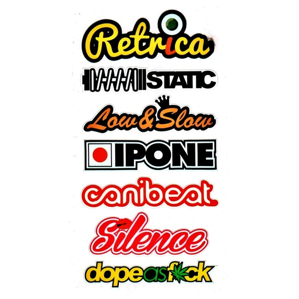 Retrica - Ipone - Static - Çoklu Sticker Renkli 1.Sınıf Kalite (496022499) ürün görseli 1