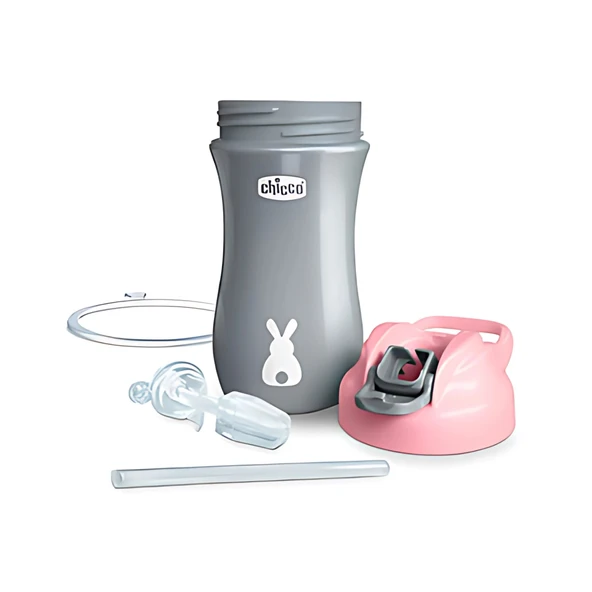 Chicco Pop-Up Pipetli Bardak 2 Yaş+ 350 ml - Pink ürün görseli 1