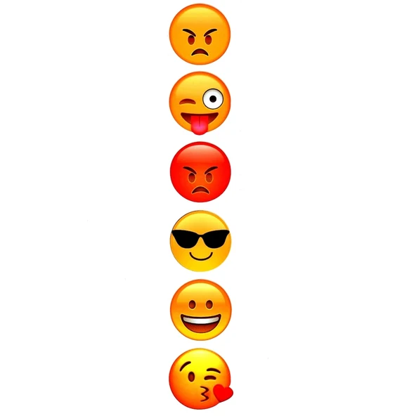 Sosyal Media Emoji Yüzler Çoklu Sticker Set 1.Sınıf Kalite ürün görseli 1