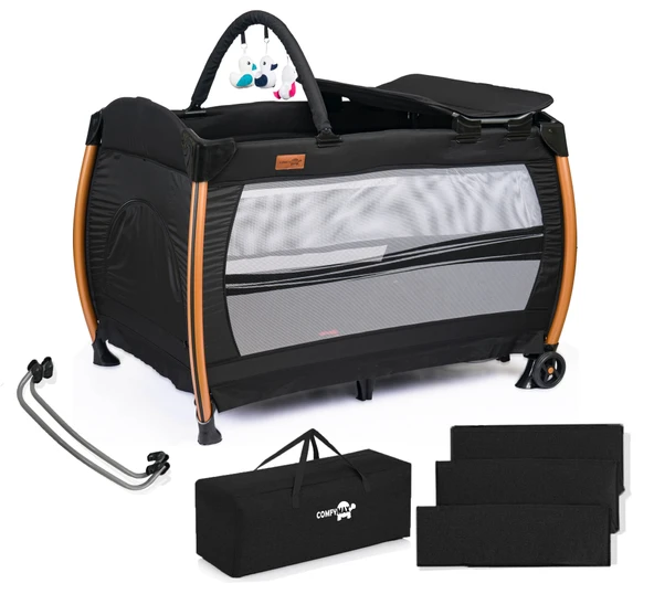 Comfymax Power Park Yatak Oyun Parkı 70x110 - Cosmos Black ürün görseli 1