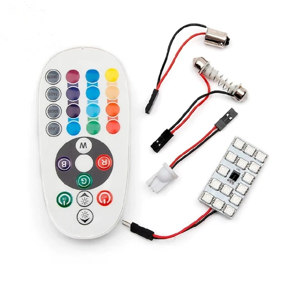Space 12V 16 Renk Animasyonlu Tavan Lambası (18 SMD RGB Led) ürün görseli 1