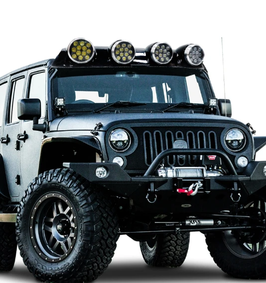 Yuvarlak 12x4 Ledli Siyah Offroad Sis Lambası ürün görseli 1