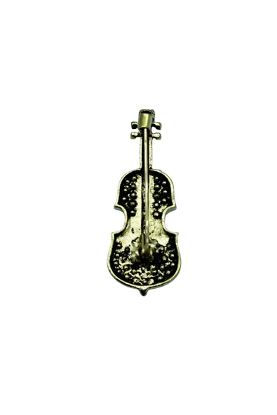 Harmony Crystal Keman Tasarım Broş - Resim 5