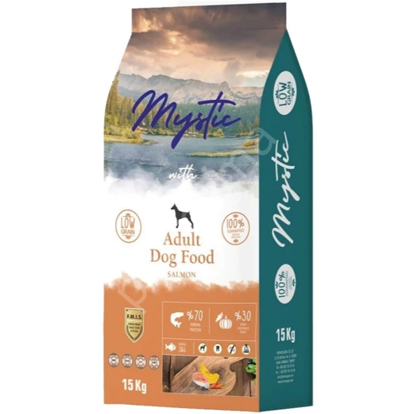Mystic Az Tahıllı Somonlu Yetişkin Köpek Maması 15 KG ürün görseli 1