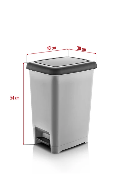 40 Litre Basmalı Çöp Kovası - Resim 4
