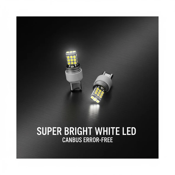 Stop Lambası Çift Duylu canbus(Arıza Engelleyici) 21SMD-T20 12V Premium Kalite ürün görseli 1