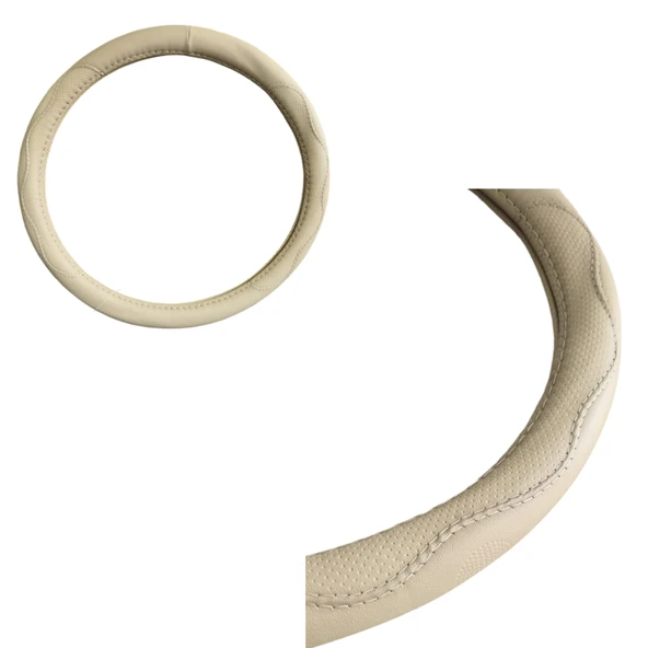 Space Kaymaz Ergonomik 38 cm Direksiyon Kılıfı bej ürün görseli 1