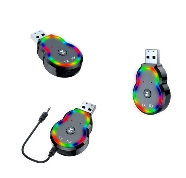 Space Usb girişli ve aux aux kablolu blueetooth kit Renkli tasarım ürün görseli 1