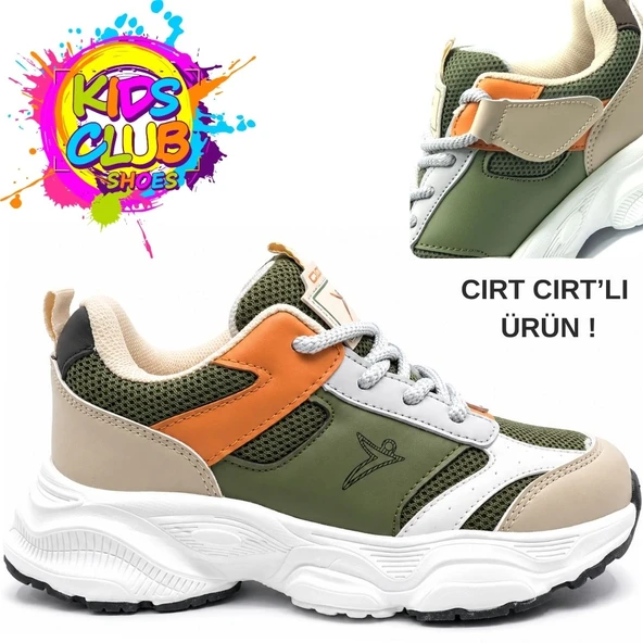 Cool Birian-26 Bağcık Görünümlü Cırt Cırtlı Sneaker Ortopedik Çocuk Spor Ayakkabı ürün görseli 1