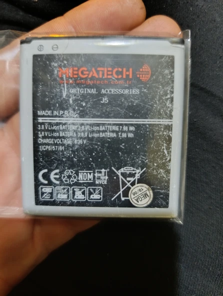 EB-BG530CBE, Samsung Galaxy Grand Prime (G530, G531, G532), J3 (2016 - J320), J5 (J500) ve J2 (J250) modelleriyle uyumlu ikinci el batarya ürün görseli 1