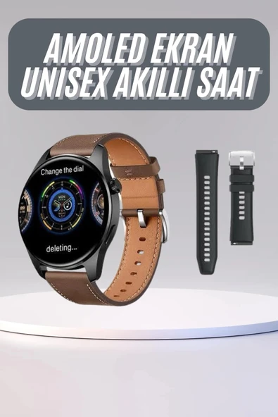 Yuvarlak Kasa 46mm Akıllı Saat Android Ve IOS Uyumlu Uyku ve Sağlık Takibi P204260S7755 ürün görseli 1
