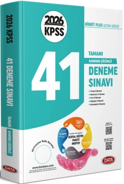 2026 KPSS Genel Kültür Genel Yetenek 41 Deneme Sınavı Data Yayınları ürün görseli 1