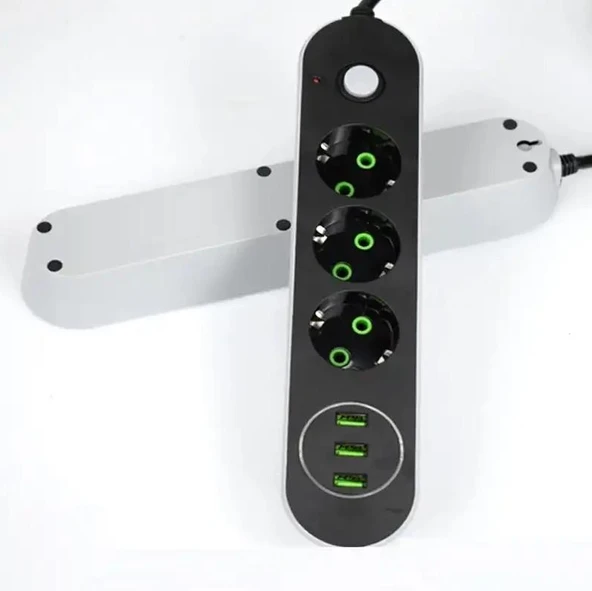 Zhltools 3 Usb Yuvalı 3lü Priz - Resim 3