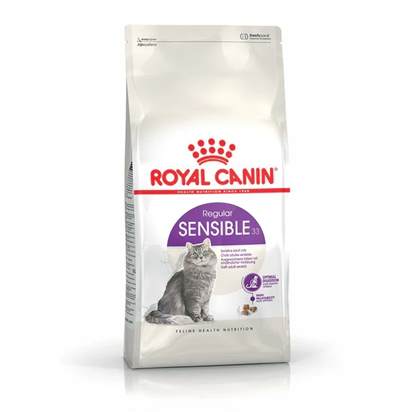 Royal Canin Sensible 33 Hassas Sindirim Sistemli Kediler İçin Yetişkin Kedi Maması 4kg ürün görseli 1